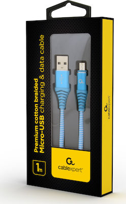 Gembird Regulär USB 2.0 auf Micro-USB-Kabel Blau 1m (CC-USB2B-AMMBM-1M-VW) 1Stück