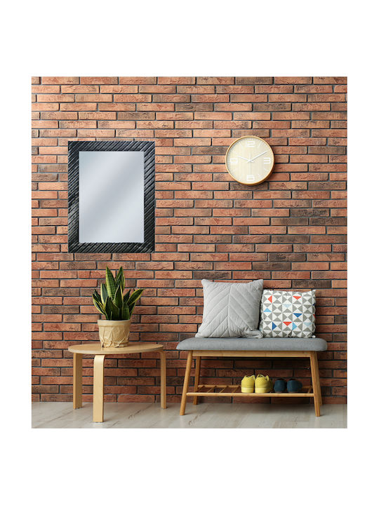 Marhome Wall Mirror with Black Wooden Frame 80x60cm 1pcs