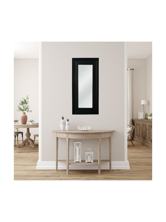 Liberta Honor Wall Mirror Full Length with Black Wooden Frame 120x60cm 1pcs