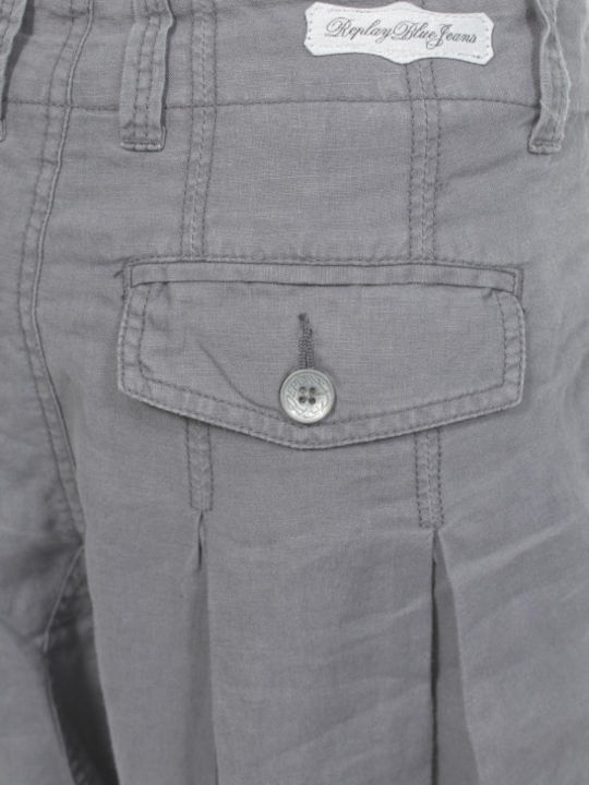 Damen Stoff Hose Gray