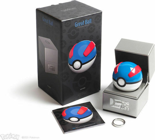 The Wand Company Pokemon Great Ball Diecast Replica Item Length 8cm in Scale 1:1
