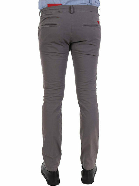 Hugo Boss Men's Trousers Chino Elastic in Slim Fit Gray