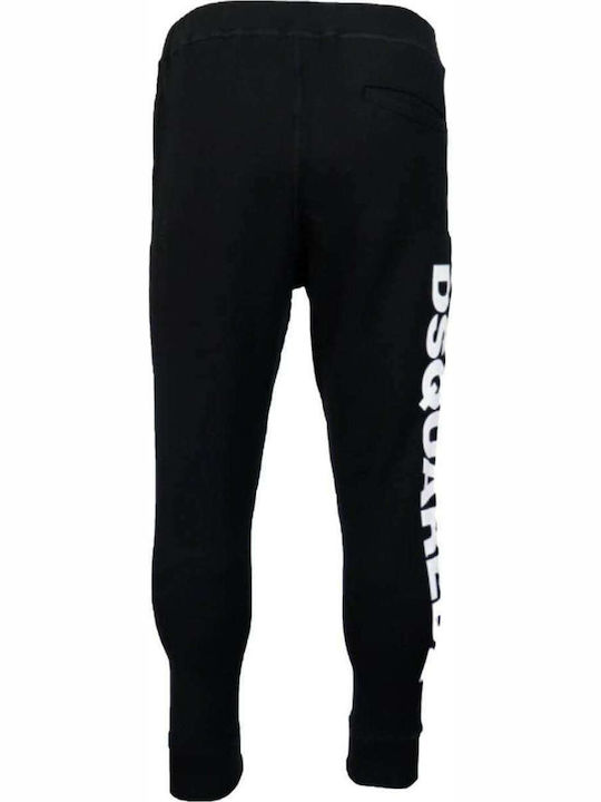 Dsquared2 Men's Sweatpants with Rubber Black S74KB0557S25042-900