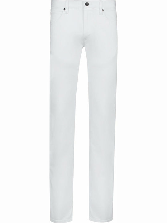 Pantaloni de Bărbați din Jean în Croială Slim Alb