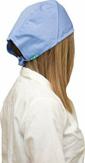 Alezi Unisex Chirurgische Kappe Hellblau aus Baumwolle und Polyester