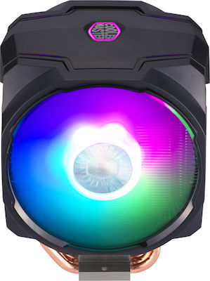 CoolerMaster Masterair MA610P ARGB Охладител за ЦПУ Двойен вентилатор за Socket /A/M/4/1/2/0/0/1/1/5/x/ Черен