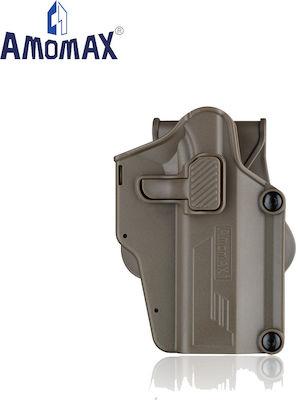 Amomax Pistol Belt Holster Θήκη Πιστολιού Per-Fit, Universal, RH, FDE