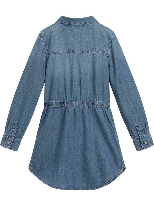 Levi's Rochie pentru Copii Gin Mânecă lungă Albastru