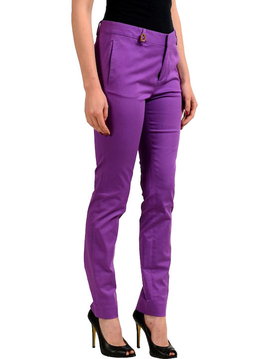 Damen Stoff Hose Lila