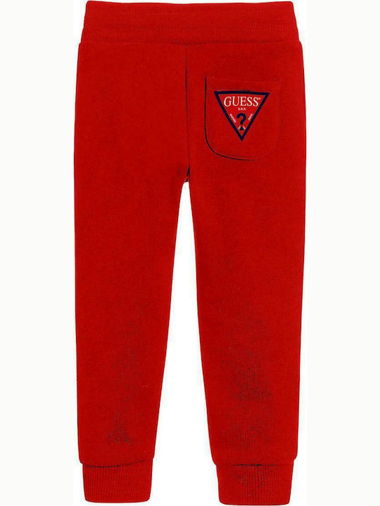 Guess Copilăresc Pantalon de Trening Roșu 1buc