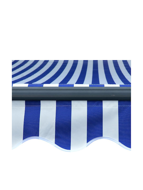 vidaXL Terrace Wall Tent with LED Light Blue / White 3x2.5cm