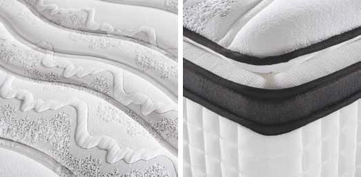 Cosmostrom Prince Υπέρδιπλο Ανατομικό Στρώμα Latex / Foam 160x190x36cm με Ανεξάρτητα Ελατήρια & Ανώστρωμα