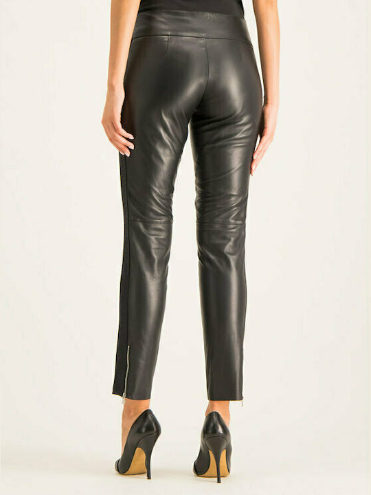 Emporio Armani Women' Leather Trouser Black 4ΝΡ01Ρ-42Ρ09-0999