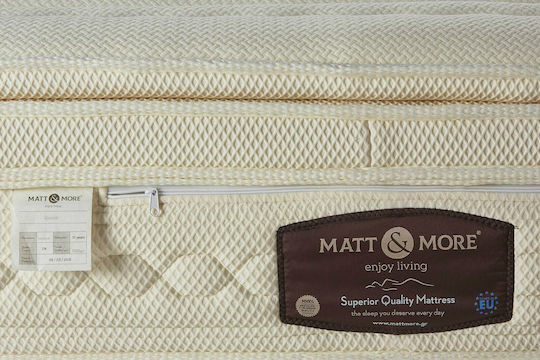 Matt & More Queen King Size Ergonomisch Matratze Schaum 180x210x35cm mit Topper