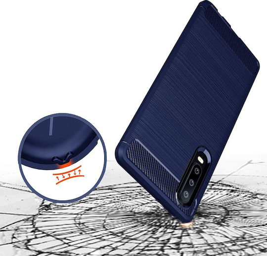 Hurtel Back Cover Σιλικόνης Μπλε (Huawei P30)