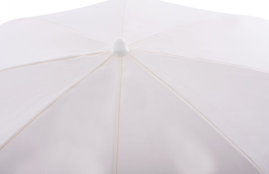 HomeMarkt Pacifica Folding Beach Umbrella Diameter 2m White