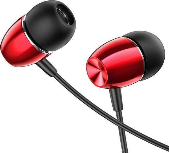 Borofone BM57 Platinum In-Ear Freihändig Kopfhörer mit Stecker 3.5mm Rot