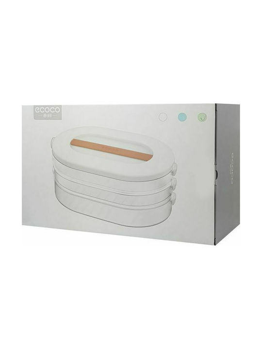 Ecoco Cutie pentru Mâncare Plastic Verde 34x21.7cm 1buc