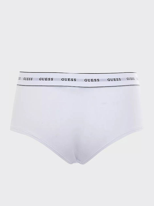 Guess Βαμβακερό Ψηλόμεσο Γυναικείο Boxer Γκρι