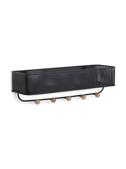 Umbra Metal Wall Hanger Estique with 5 Slots Μαύρη 32x9x9cm
