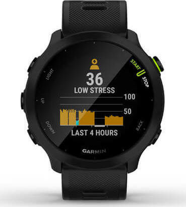 Garmin Forerunner 55 42mm Waterproof Smartwatch with Heart Rate Monitor (Black)