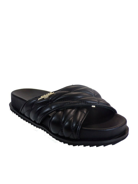 FRNC 110 Damen Flache Sandalen in Schwarz Farbe