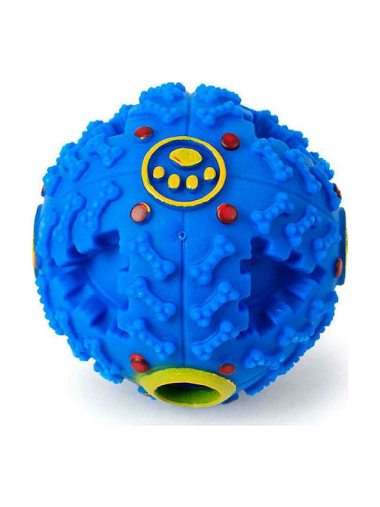 ANM-0008 Dog Toy Ball Medium with Sound Blue 12cm