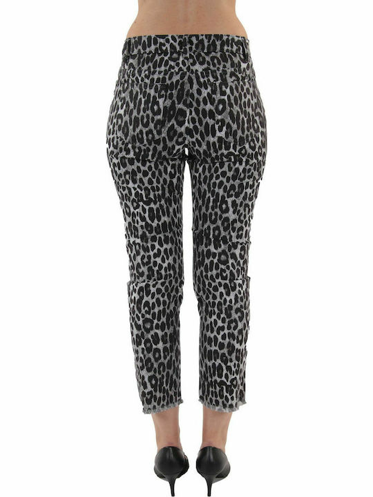 Michael Kors MF99CRKCFW Women's Cotton Trousers Leopard