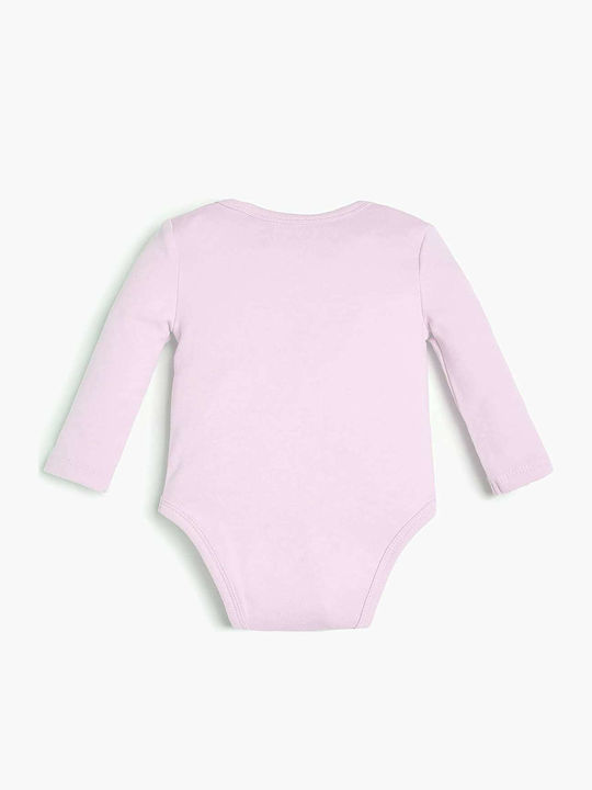 Guess Φορμάκι Core Ls Body Baby Bodysuit Set Long-Sleeved Pink