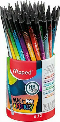 Maped Pencil HB with Eraser (Μiscellaneous colours)