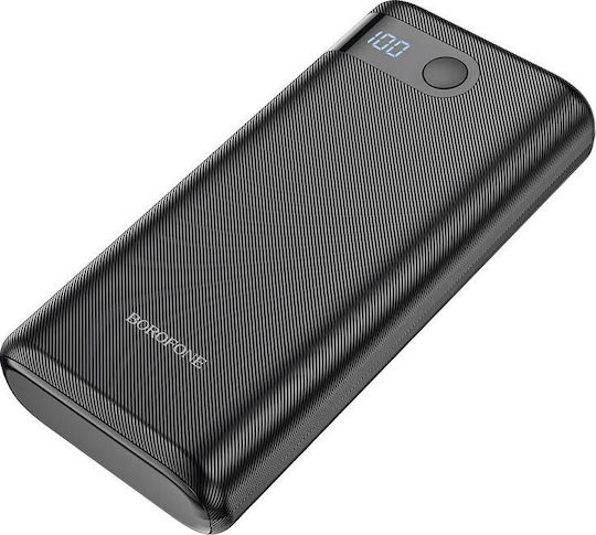 Borofone BT35Α Power Bank 20000mAh με 2 Θύρες USB-A Μαύρο