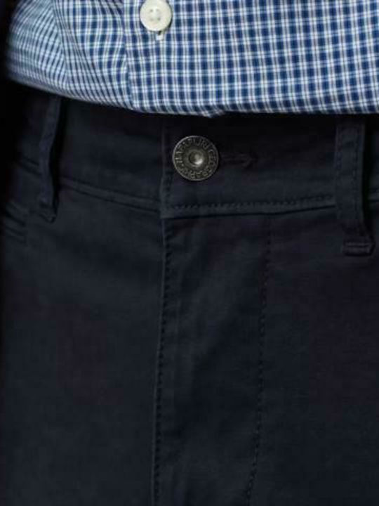 Mana Wint Trousers Chino in Slim Fit Navy Blue