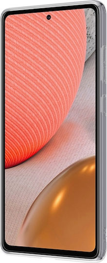Crong Slim Umschlag Rückseite Silikon 0.8mm Transparent (Galaxy A72)