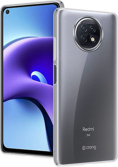 Crong Slim Back Cover Σιλικόνης 0.8mm Διάφανο (Redmi Note 9T)
