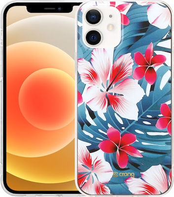 Crong Flower Coperta din spate Silicon Multicolor (iPhone 12 / 12 Pro) CRG-FLR-IP1261-03