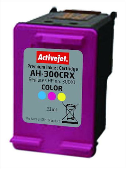 Active Jet Συμβατό Μελάνι Εκτυπωτή InkJet HP 300CXL CC644EE 21ml Πολλαπλό (Color) 1τμχ