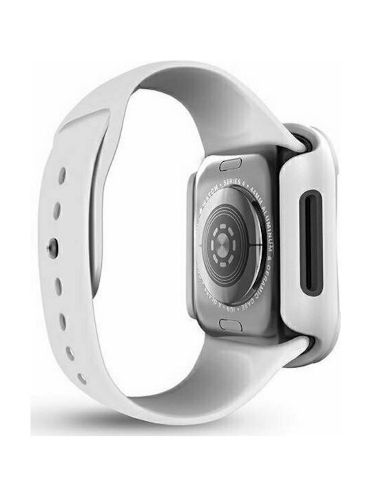 Uniq Torres Carcasă de Plastic cu Sticlă în culoarea Alb pentru Apple Watch 40mm