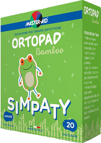 Master Aid Ortopad Bamboo Simpaty Kids Eye Patches 67x50mm 20pcs