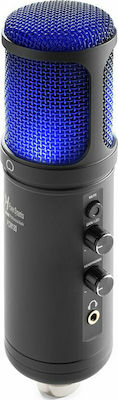 Power Dynamics Condenser (Large Diaphragm) Microphone USB PCM120 Shock Mounted/Clip On Mounting for Studio