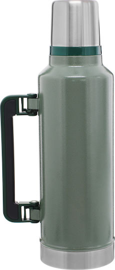 Stanley Classic Legendary Μπουκάλι Θερμός Ανοξείδωτο BPA Free 1.9lt Πράσινο με Καπάκι-Κύπελλο