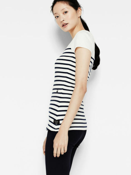 Damen Sport Bluse Kurzärmelig Weiß