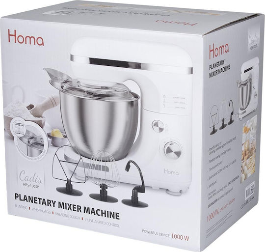 Homa Κουζινομηχανή 1000W με Ανοξείδωτο Κάδο 5lt