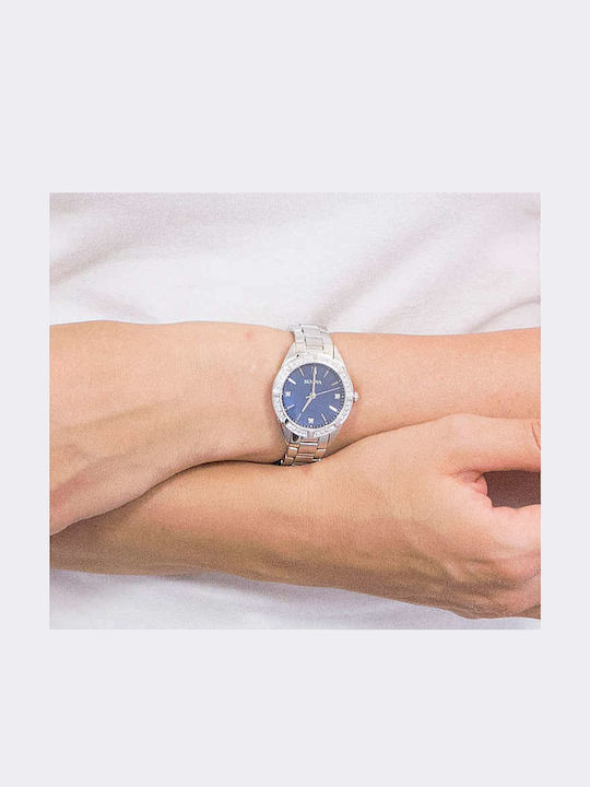 Bulova Sutton Ρολόι Μπαταρίας με Μεταλλικό Μπρασελέ Bulova Sutton Ρολόι Μπαταρίας με Μεταλλικό Μπρασελέ
