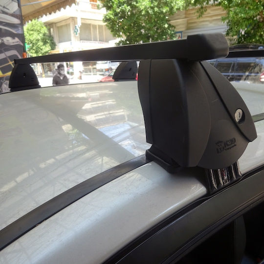 K39 112cm. for Cars with Factory Bars (with Roof Rack Legs) Black