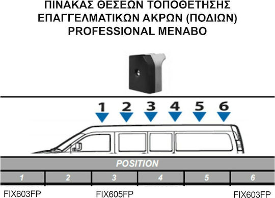 Menabo Bare De Acoperiș Din Aluminiu Pentru Nissan NV250 2019+ Set Cu Picioare