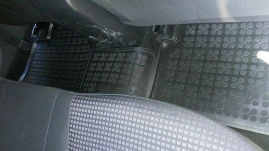 Rezaw Plast Set of Front and Rear Mats 3pcs Tray Type for Kia XCeed Hyundai i30 2014+ Black