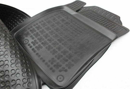 Rezaw Plast Set of Front and Rear Mats 3pcs Tray Type for Kia XCeed Hyundai i30 2014+ Black