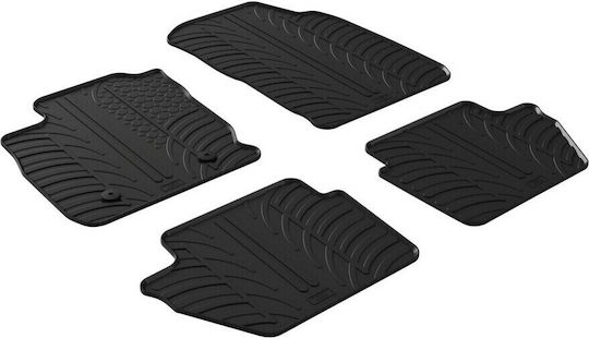 Lampa Set of Front and Rear Mats 4pcs Tray Type for Ford EcoSport Black