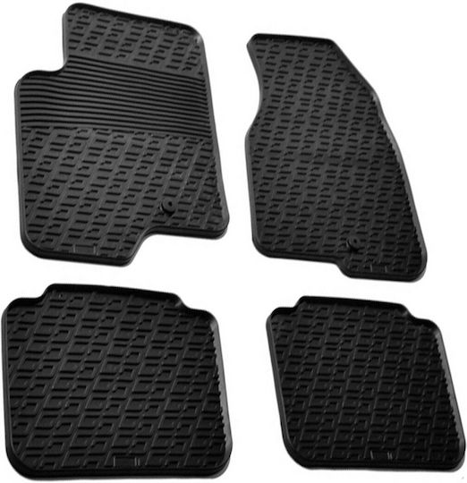 Lampa Set of Front and Rear Mats 4pcs Tray Type for Opel Antara Black