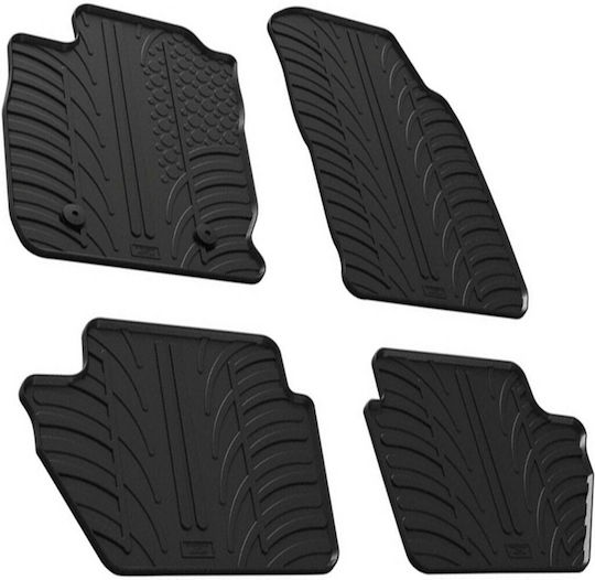Lampa Set of Front and Rear Mats 4pcs Tray Type for Ford EcoSport Black